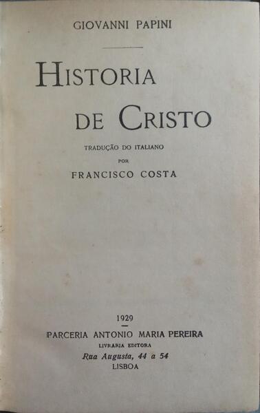 HISTÃ“RIA DE CRISTO.