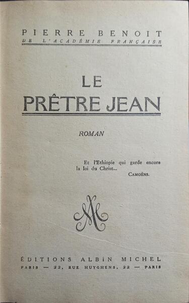 LE PRÊTRE JEAN.