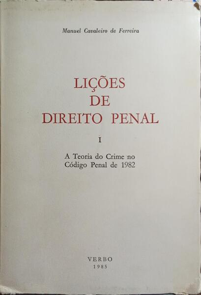 LIÇÕES DE DIREITO PENAL. [VOL. I, EDIÇÃO DE 1985]