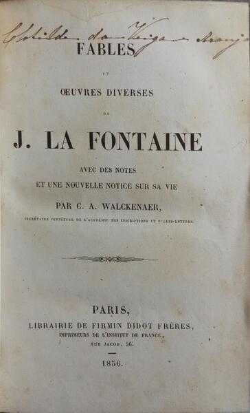 FABLES ET OEUVRES DIVERSES.