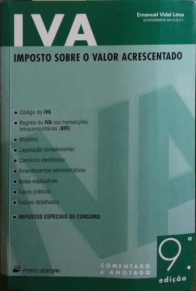 IVA, IMPOSTO SOBRE O VALOR ACRESCENTADO.