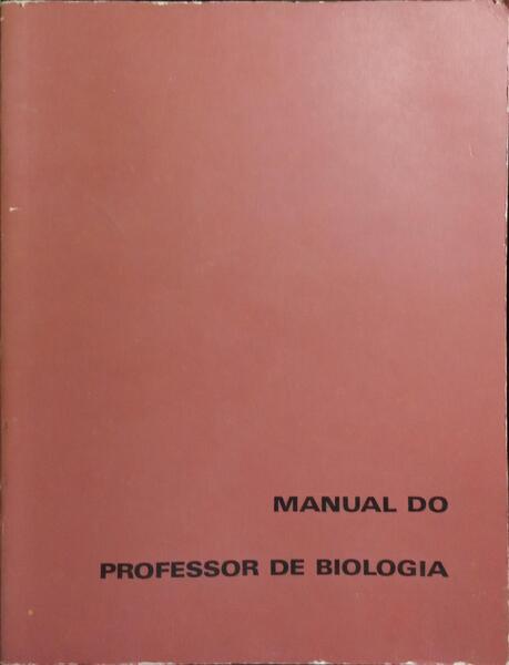 MANUAL DO PROFESSOR DE BIOLOGIA.