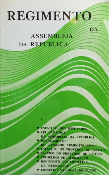 REGIMENTO DA ASSEMBLEIA DA REPÚBLICA.