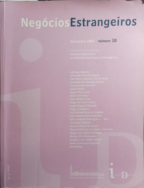 NEGÓCIOS ESTRANGEIROS, N.º 10, FEVEREIRO 2007.