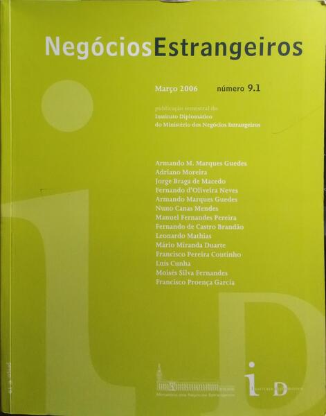 NEGÓCIOS ESTRANGEIROS, N.º 9.1-9.2, MARÇO 2006.