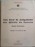 LISTA GERAL DE ANTIGUIDADES DOS OFICIAIS DO EXÉRCITO. [1988]