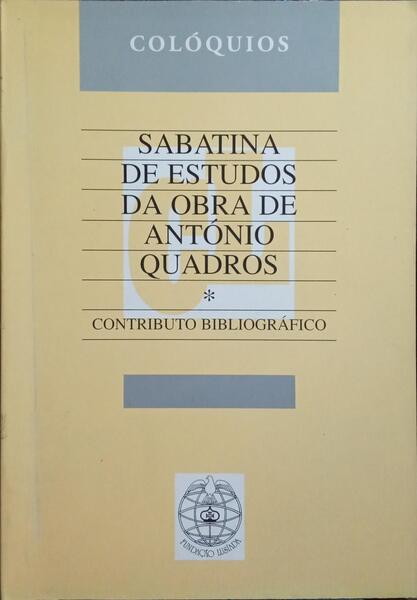 SABATINA DE ESTUDOS DA OBRA DE... (COLÓQUIOS)
