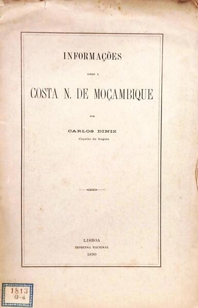 INFORMAÇÕES SOBRE A COSTA N. DE MOÇAMBIQUE.
