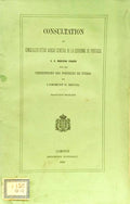 CONSULTATION DU CONSEILLER D'ÉTAT AVOCAT GÉNÉRAL DE LA COURONNE DE PORTUGAL.