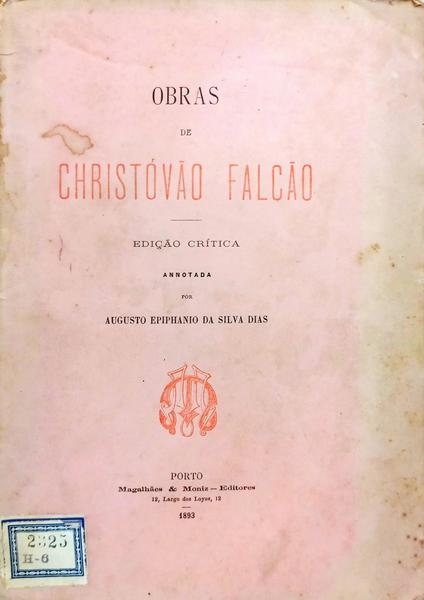 OBRAS DE CHRISTÓVÃO FALCÃO.