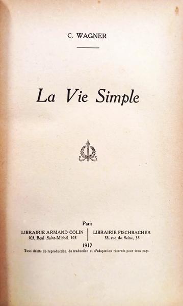 LA VIE SIMPLE.