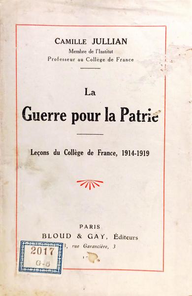 LA GUERRE POUR LA PATRIE.