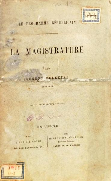 LA MAGISTRATURE.