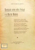 NAVEGAÇÃO AÉREA ENTRE PORTUGAL E A ILHA DA MADEIRA.