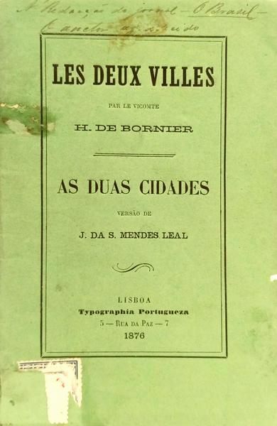 LES DEUX VILLES. AS DUAS CIDADES.