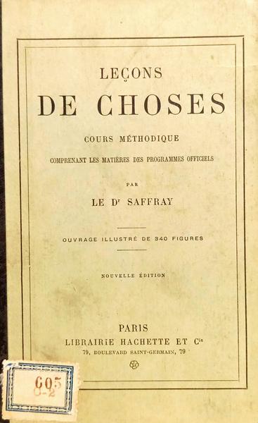 LEÇONS DE CHOSES.