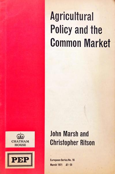 AGRICULTURAL POLICY AND THE COMMON MARKET.