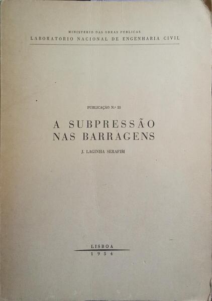 A SUBPRESSÃO NAS BARRAGENS.
