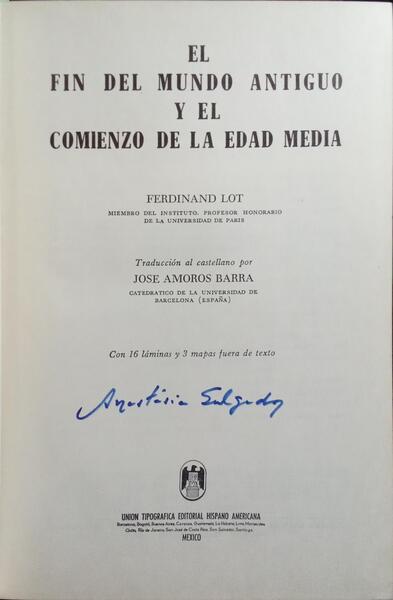 EL FIN DEL MUNDO ANTIGUO Y EL COMIENZO DE LA EDAD MEDIA.