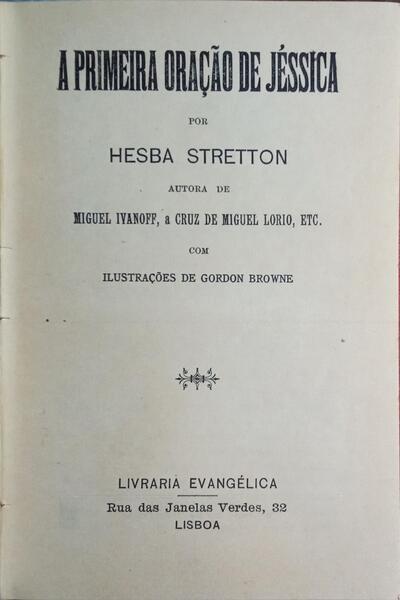 A PRIMEIRA ORAÇÃO DE JESSICA.