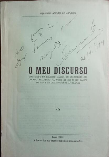 O MEU DISCURSO.