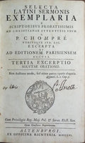 SELECTA LATINI SERMONIS EXEMPLARIA. [3.ª EDIÇÃO]