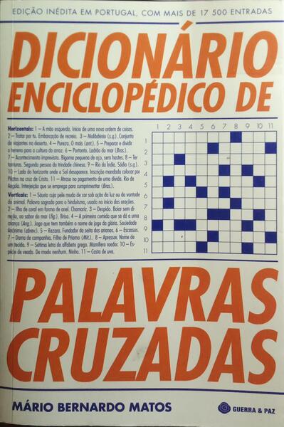 DICIONÁRIO ENCICLOPÉDICO DE PALAVRAS CRUZADAS.