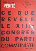 DÉFENDRE LA VÉRITÉ, N.º 129, JUIN 1954.