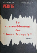 DÉFENDRE LA VÉRITÉ, NOUVELLE SÉRIE, N.º 98, NOVEMBRE 1953.