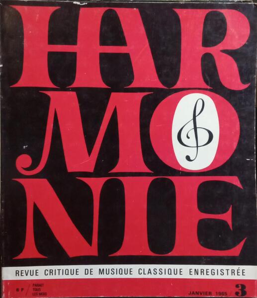 HARMONIE, N.º 1, NOVEMBRE 1964 - N.º 10, OCTOBRE 1965. [8 NÚMEROS]