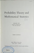 PROBABILITY THEORY AND MATHEMATICAL STATISTICS.