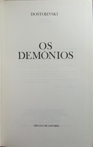 OS DEMÓNIOS.