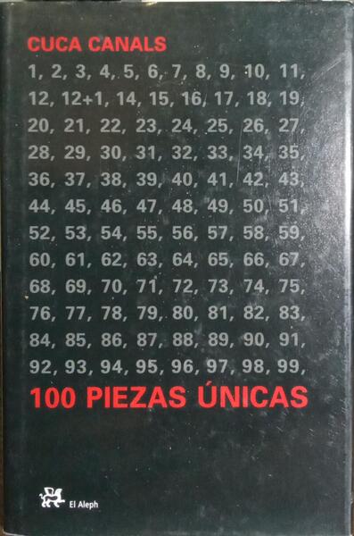 CUCA CANALS, 100 PIEZAS ÍNICAS.