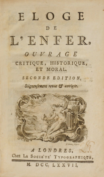 ELOGE DE L’ENFER.