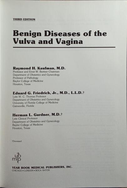 BENIGN DISEASES OF THE VULVA AND VAGINA.