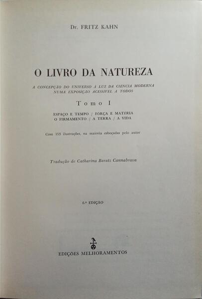 O LIVRO DA NATUREZA. [6.ª EDIÇÃO /3 VOLS.]