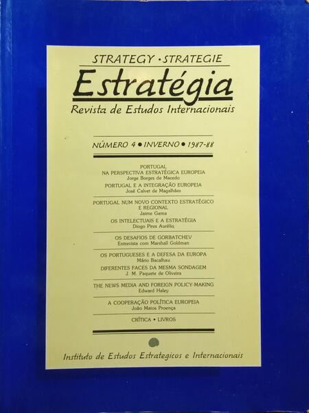ESTRATÉGIA | STRATEGY | STRATEGIE, N.º 4, INVERNO 1987-88.