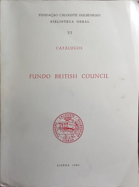 CATÁLOGOS FUNDO BRITISH COUNCIL.