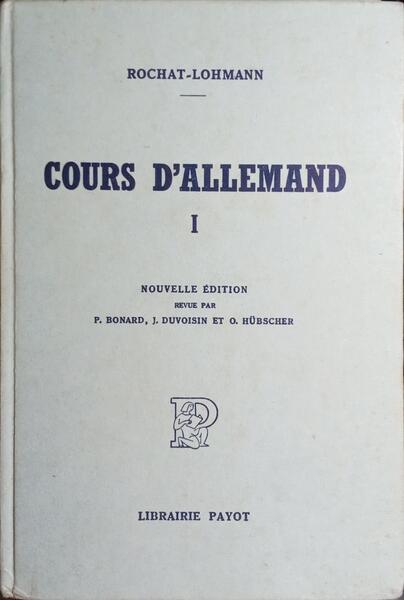 COURS D'ALLEMAND. [3 VOLS.]