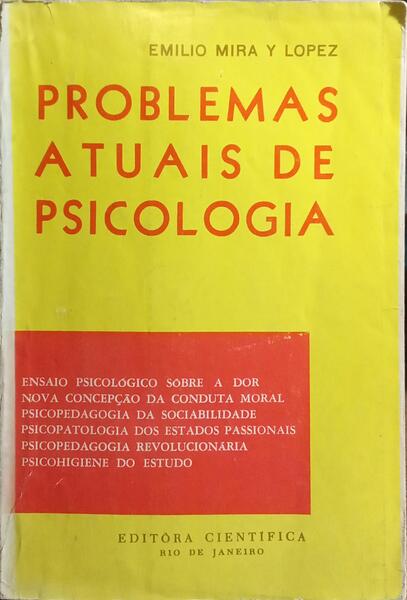 PROBLEMAS ATUAIS DE PSICOLOGIA. [4.ª EDIÇÃO]