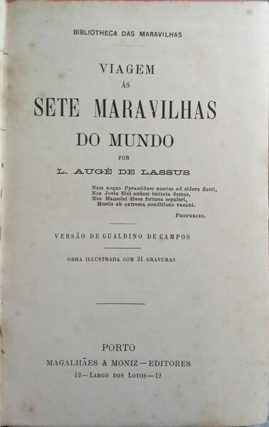 VIAGEM ÁS SERE MARAVILHAS DO MUNDO.