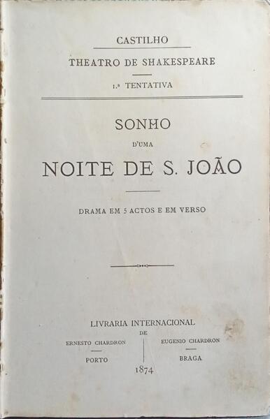 SONHO D'UMA NOITE DE S. JOÃO.