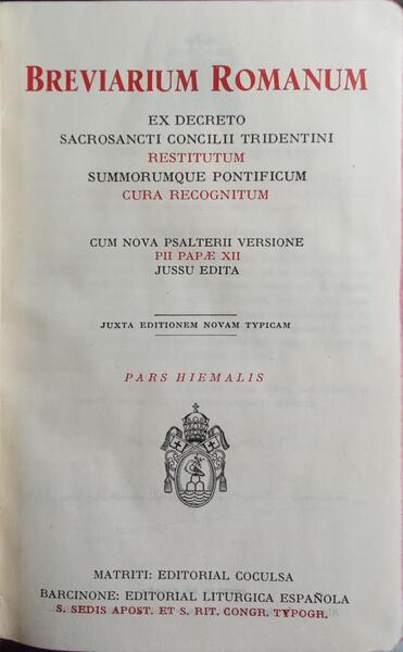 BREVIARIUM ROMANUM.
