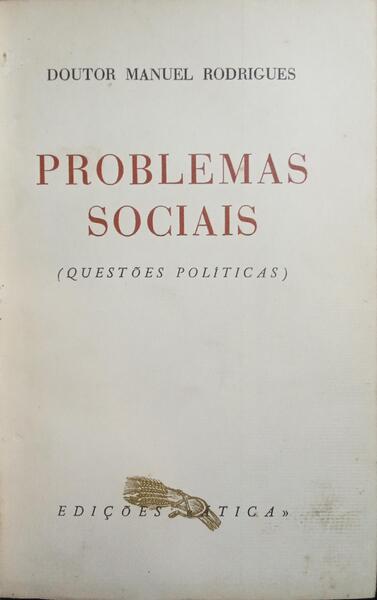 PROBLEMAS SOCIAIS.