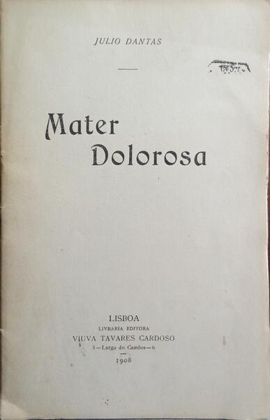 MATER DOLOROSA. [DED. AUTOR]