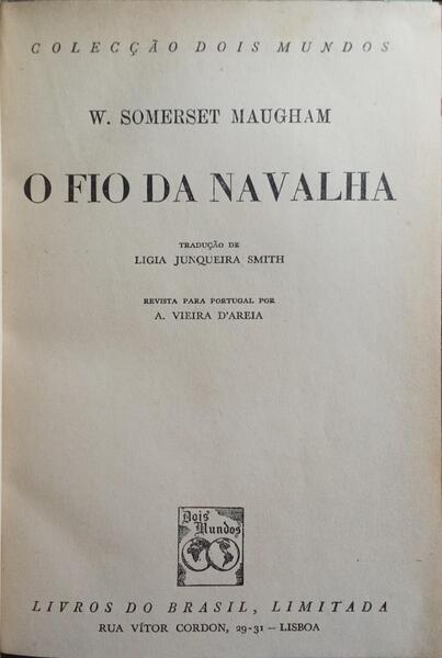 O FIO DA NAVALHA.
