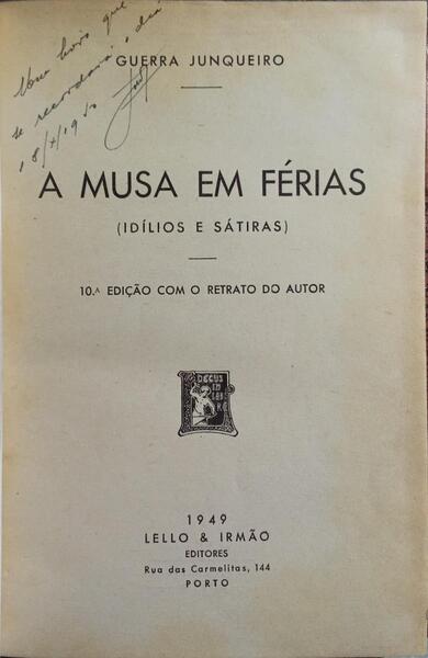 A MUSA EM FÉRIAS.