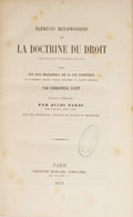 ÉLÉMENTS MÉTAPHYSIQUES DE LA DOCTRINE DU DROIT.