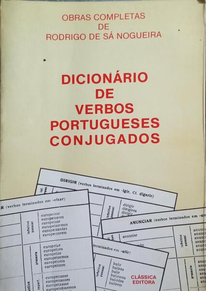 DICIONÁRIO DE VERBOS PORTUGUESES CONJUGADOS.