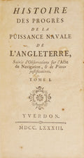 HISTOIRE DES PROGRÈS DE LA PUISSANCE NAVALE DE L'ANGLETERRE,
